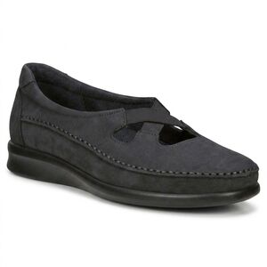 NEW SAS women's crissy crissy slip on loafer in nero